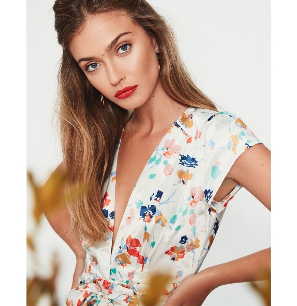 🦄 TULAROSA🦄 Sid Wrap Dress Ivory XS